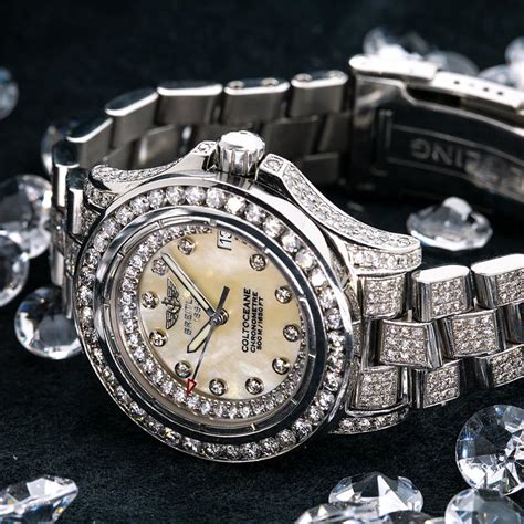 Breitling Colt Oceane A77380 33mm White Mother of Pearl with 